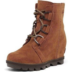 Sorel Boots Youth 5 Velvet Tan Joan Of Arctic Wedge New